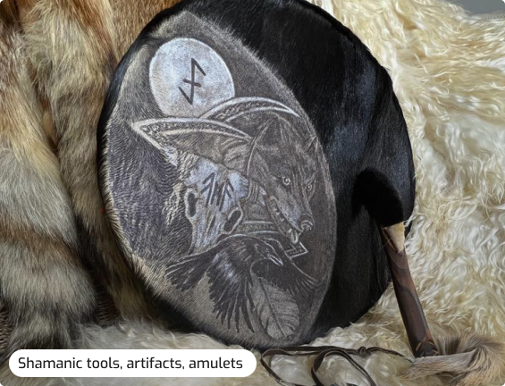 Shamanic tools, artifacts, amulets